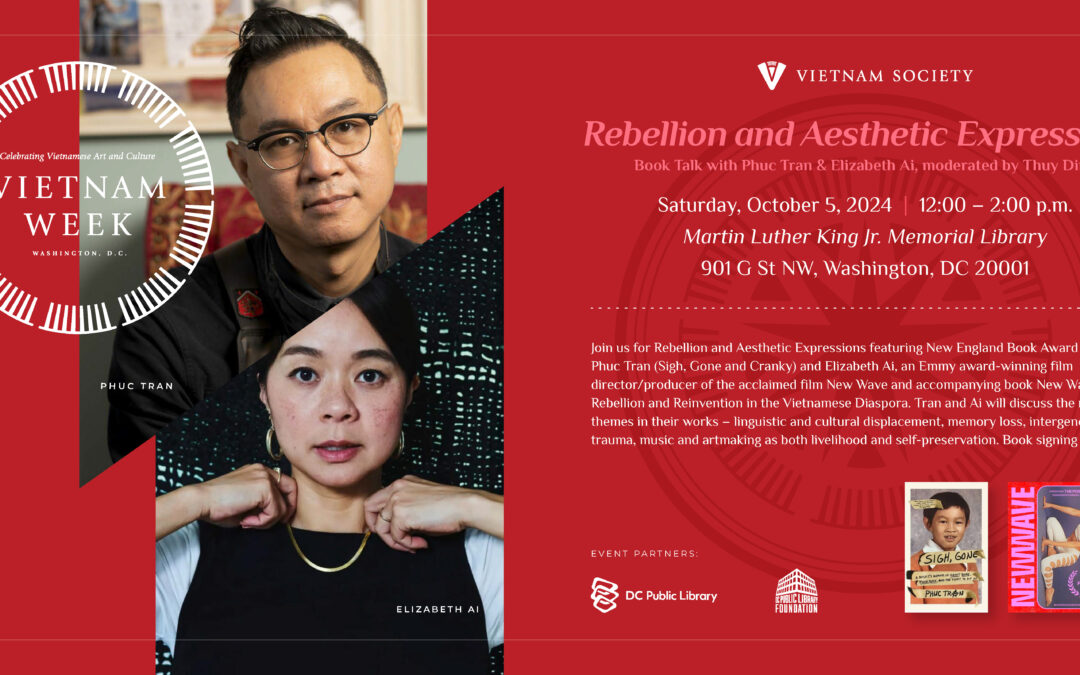 Rebellion and Aesthetic Expressions: Book Talk with Phuc Tran & Elizabeth Ai, moderated by Thuy Dinh